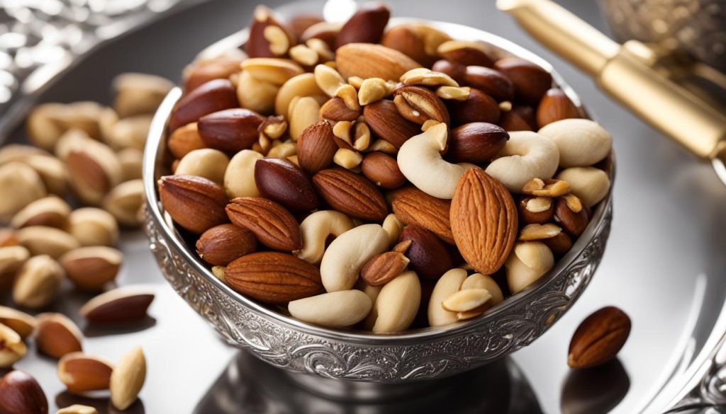 warm mixed nuts