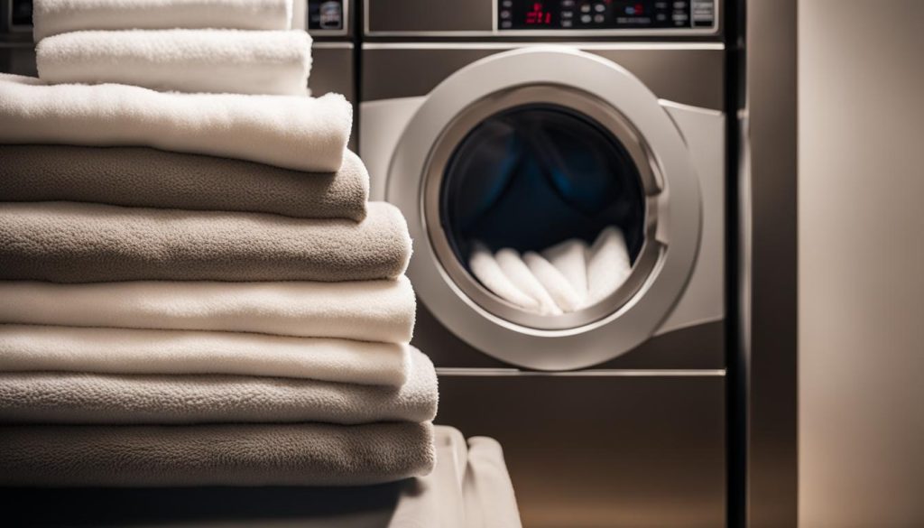 warming towels with a dryer