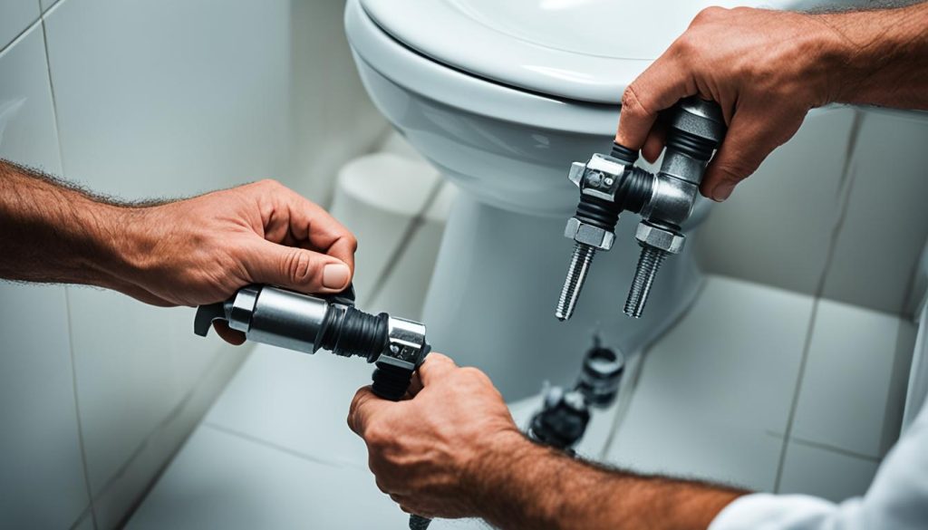 Image of detaching the bidet from the wall