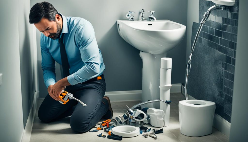 Removing a bidet from toilet
