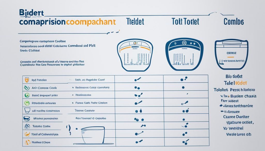 Comparison Chart of Bidet Toilet Combos