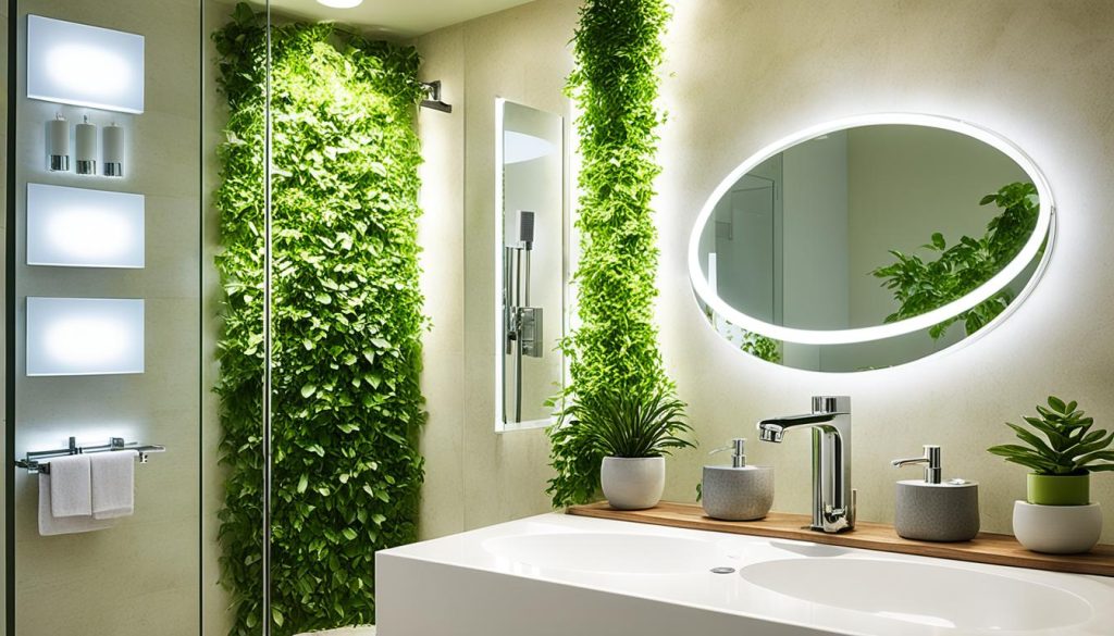 Energy-efficient LED light bulbs for bathroom