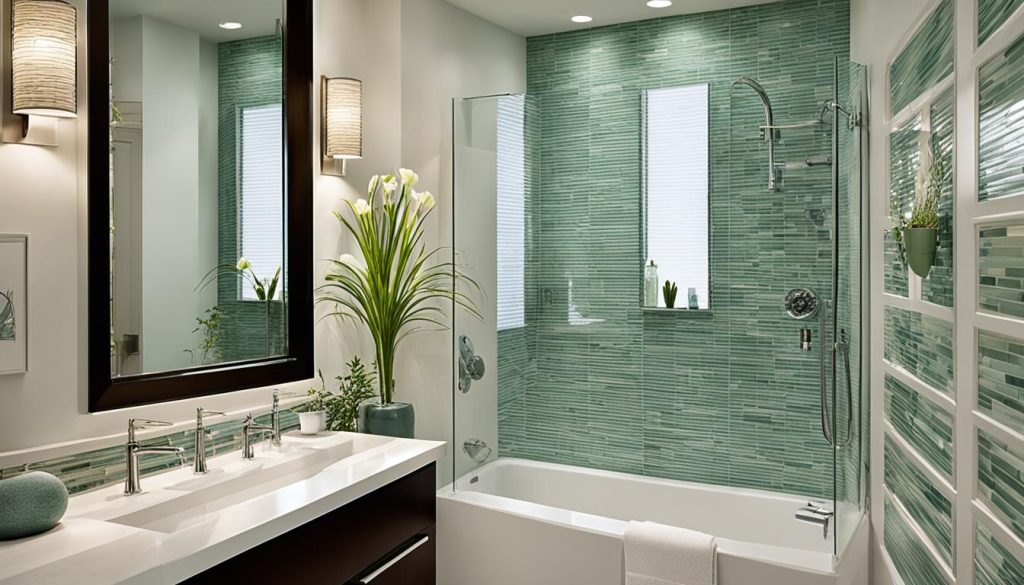 Leveraging optical illusions in small bathroom design