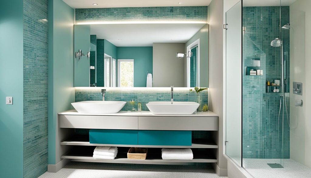 built-in bathroom storage solutions