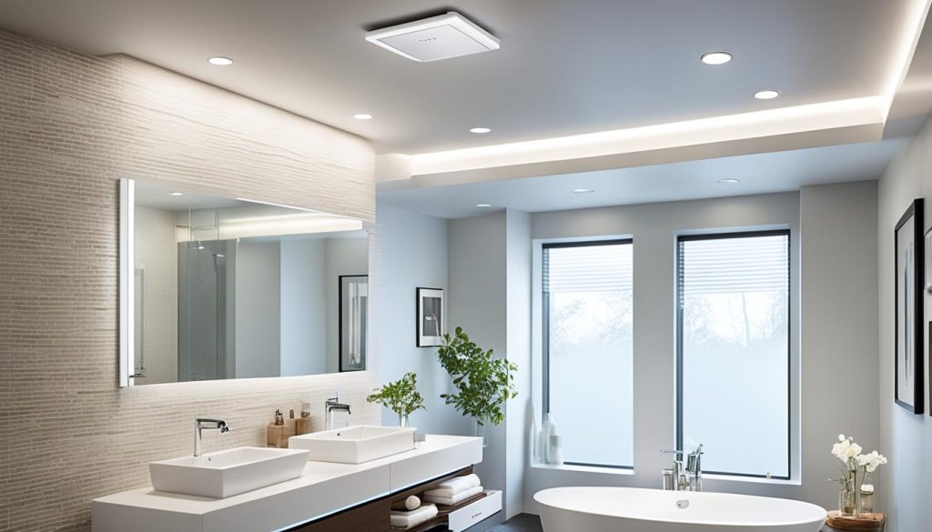 energy-efficient ventilation bathroom fan with humidity sensors