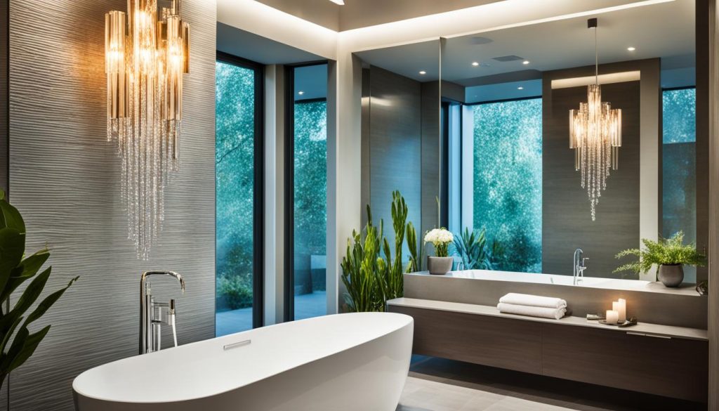 luxurious bathroom lighting options