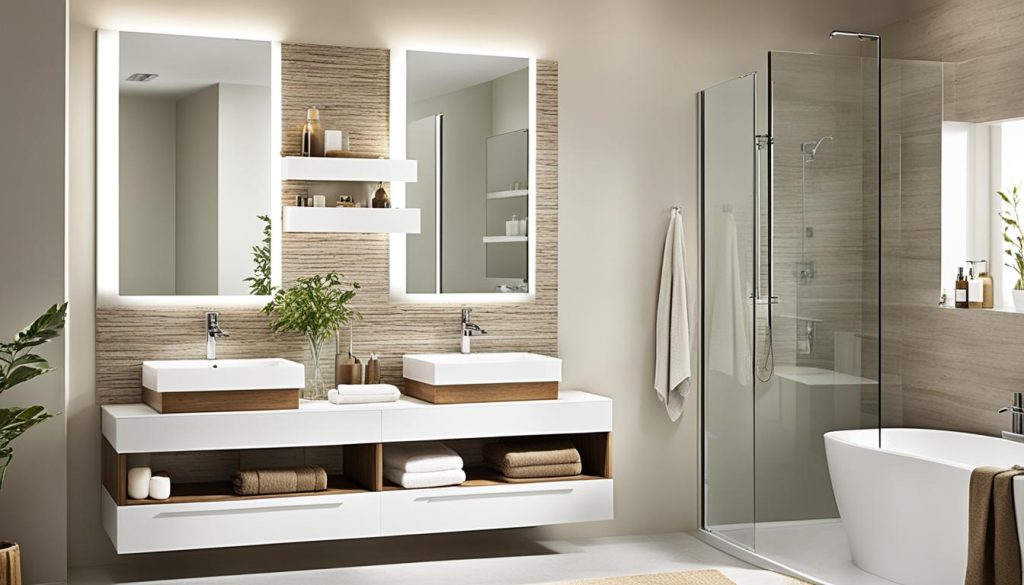 Clutter-free design for zen bathroom makeover