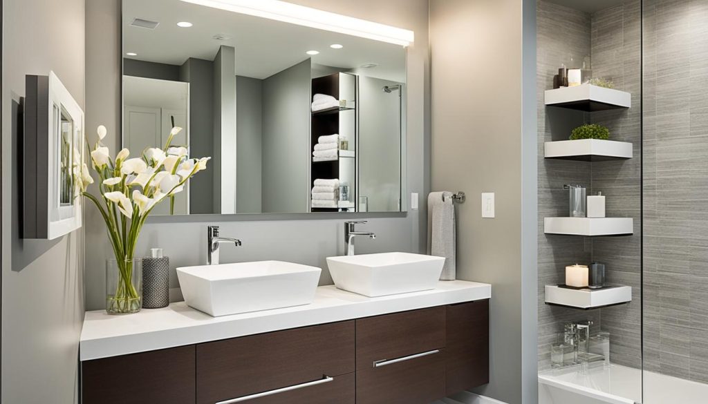 Custom bathroom storage solutions