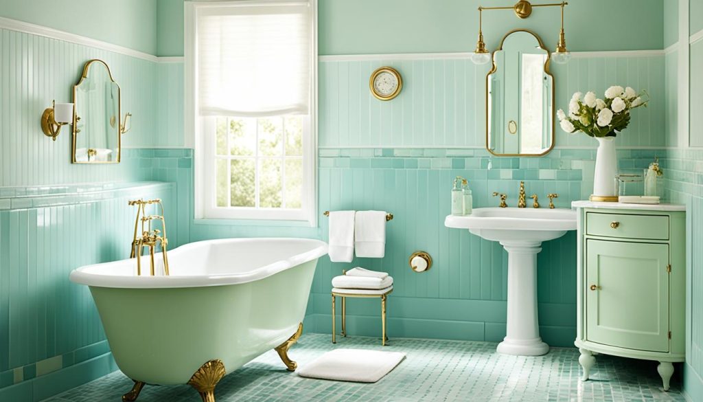 Vintage bathroom colors