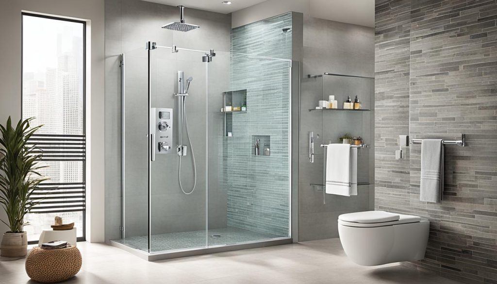 modern shower design