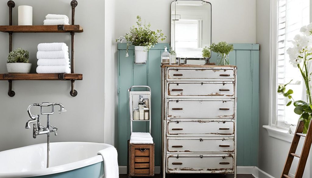 repurposed bathroom furniture