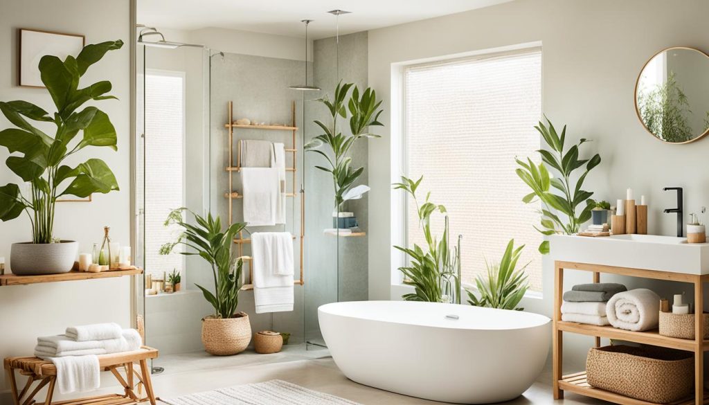 serene bathroom decor