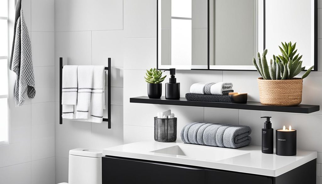 Bathroom accessories and storage solutions