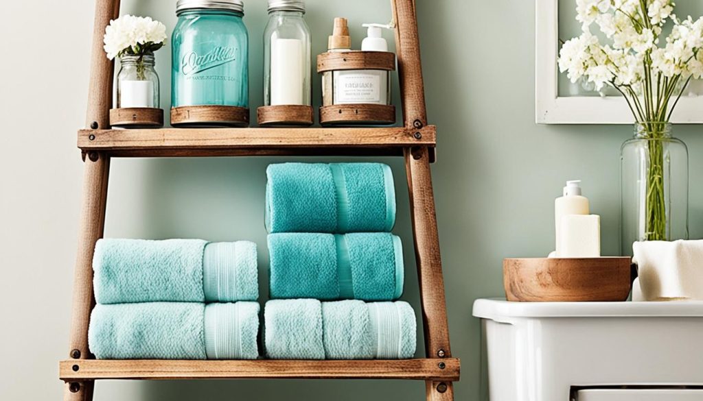 Repurposed bathroom storage ideas