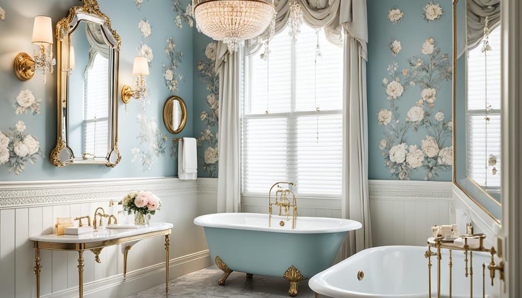 Victorian-inspired bathroom decor