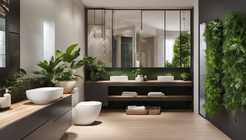 bathroom decor inspiration with plants