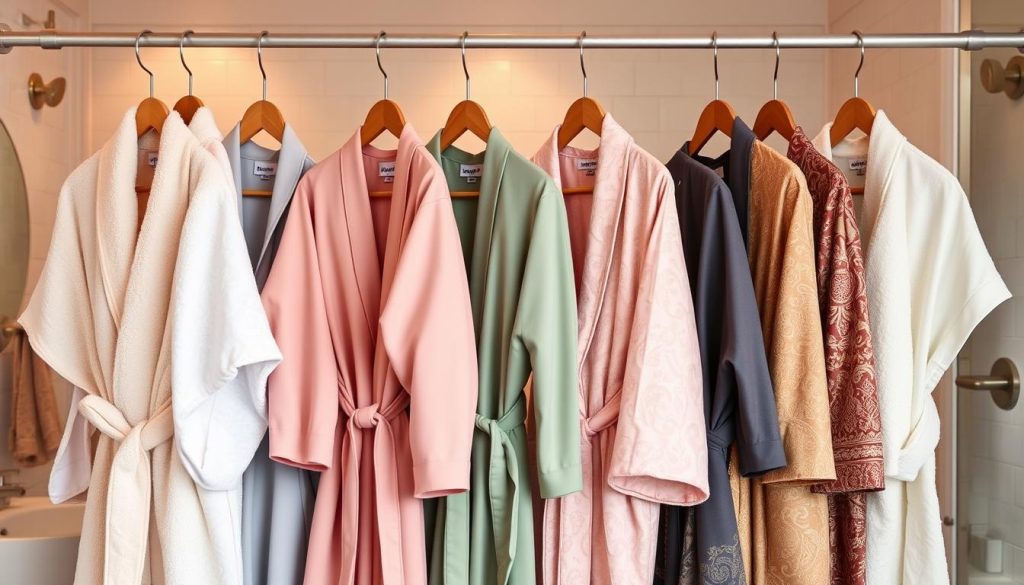 Aesthetic bathrobe color palettes