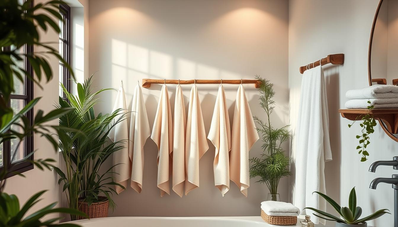 Transform Your Bathroom into a Relaxing Oasis with Strategically Hung Bath Towels