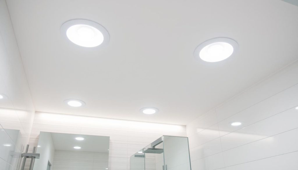 Bathroom recessed lighting installation