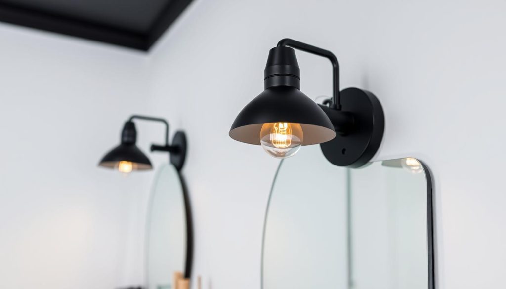 Black bathroom lighting fixtures