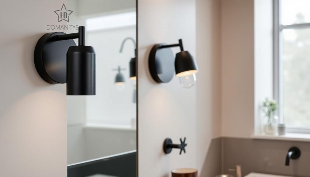 Black bathroom lighting fixtures