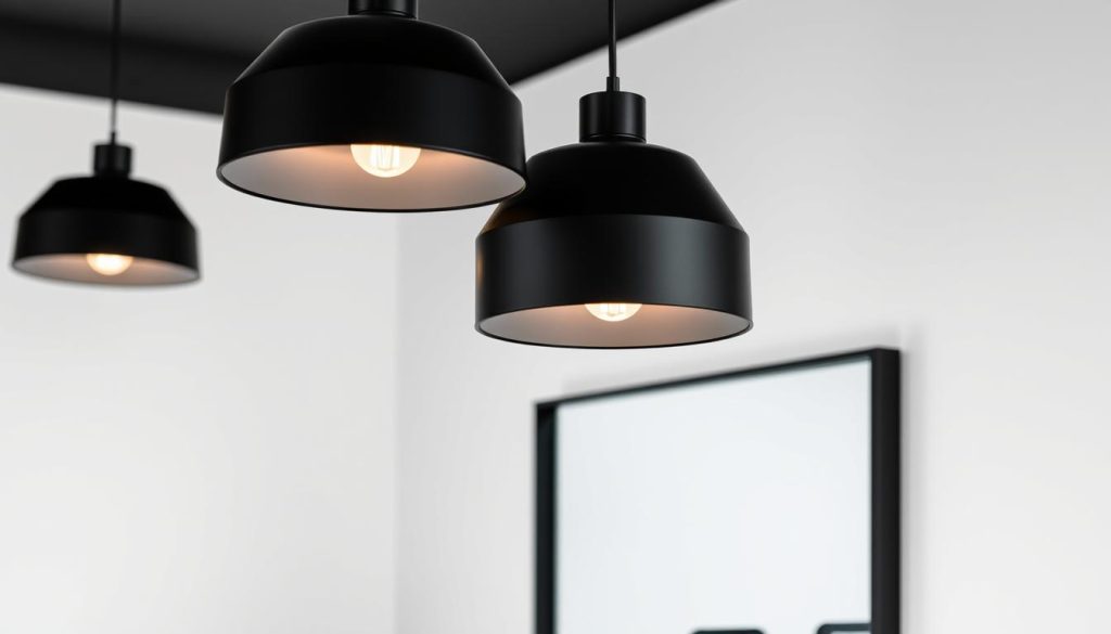 Black bathroom pendant lights