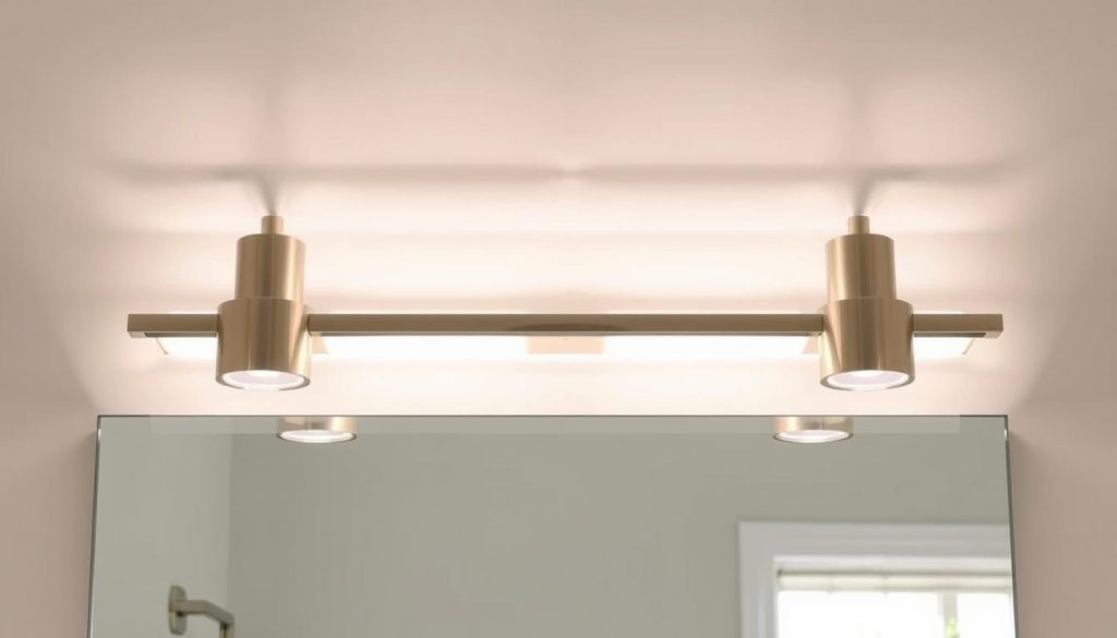 Brushed nickel bathroom light fixtures