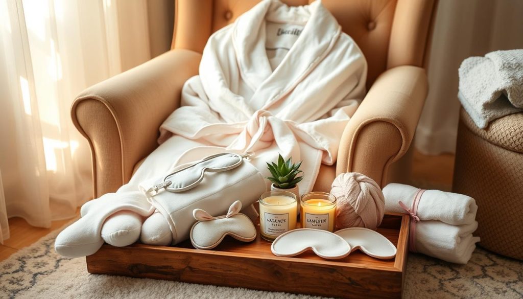 Complementary accessories for cotton bathrobes