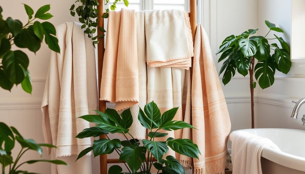 Coordinated bath linens