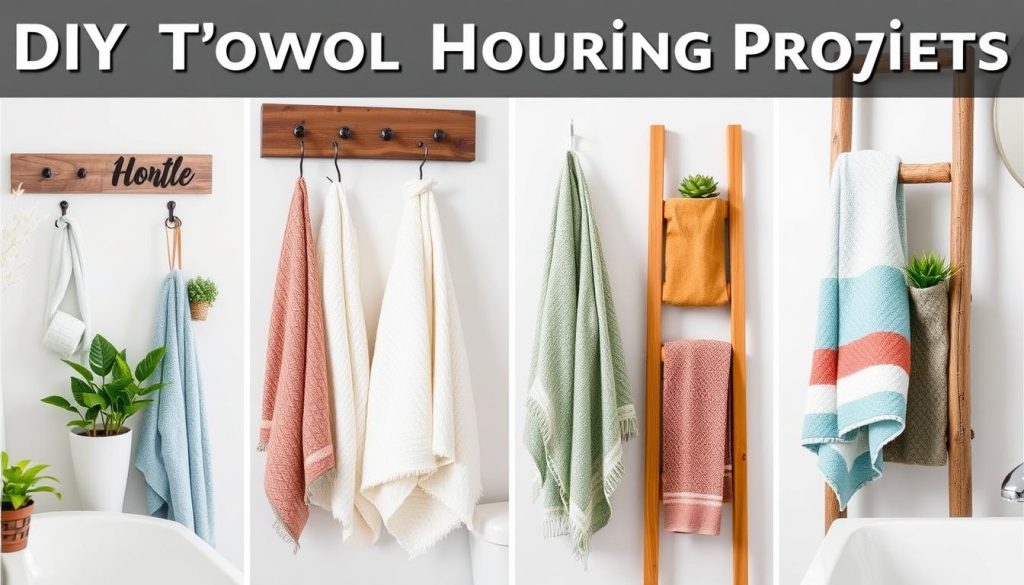 DIY towel hanging projects