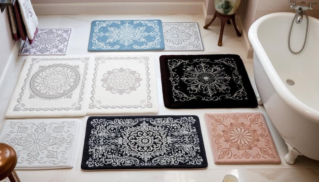 Decorative bath mats