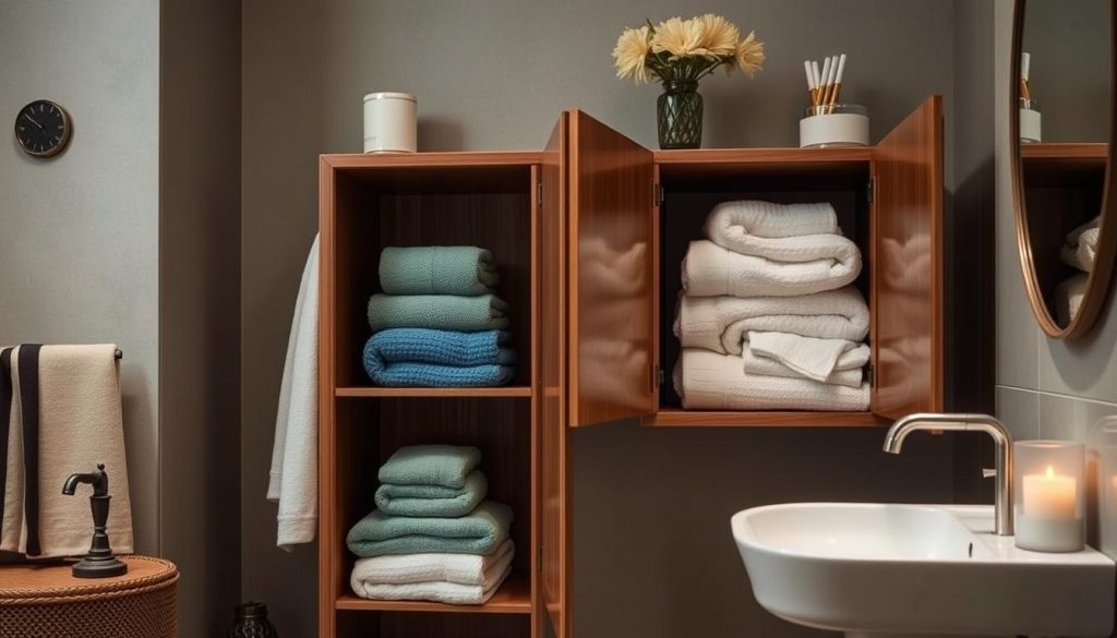 Decorative towel storage