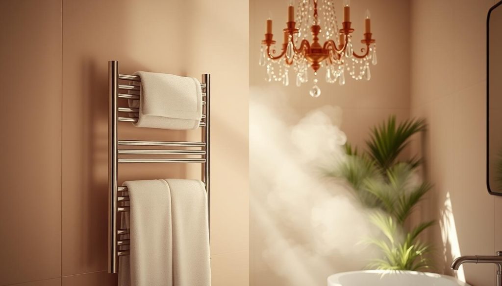 Efficient towel drying with towel warmers