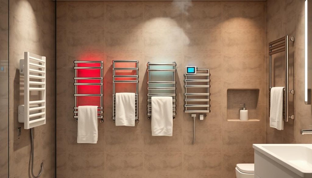 Electric towel warmers wattage comparison