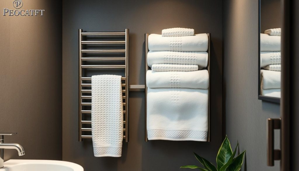 Functional and aesthetic towel display