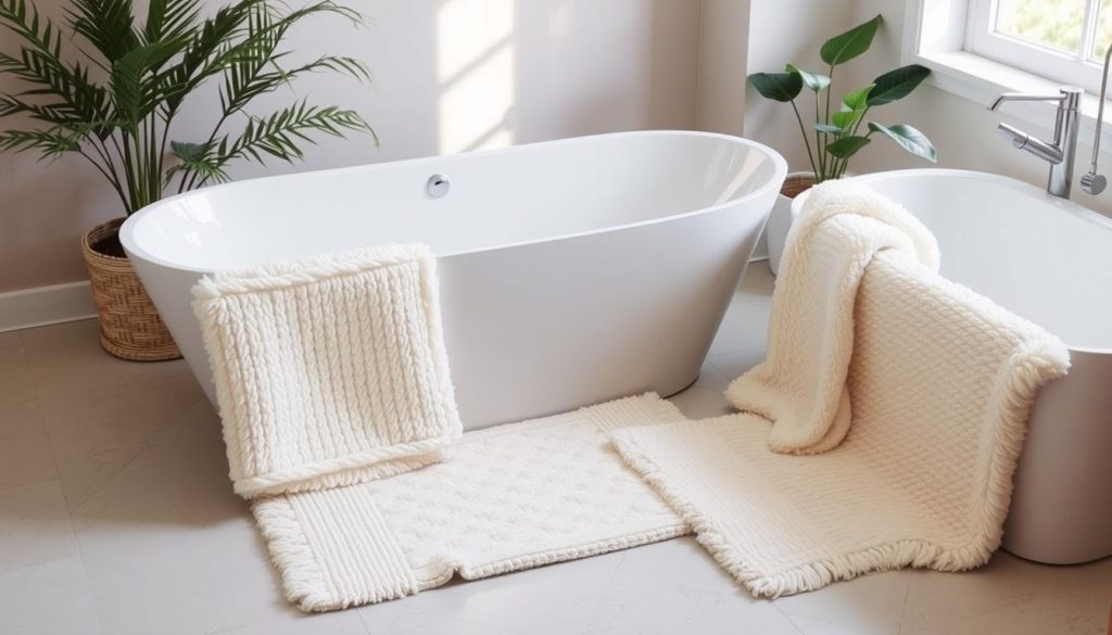 Functional bath mats