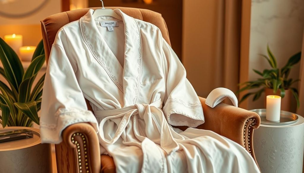 Luxurious spa robes