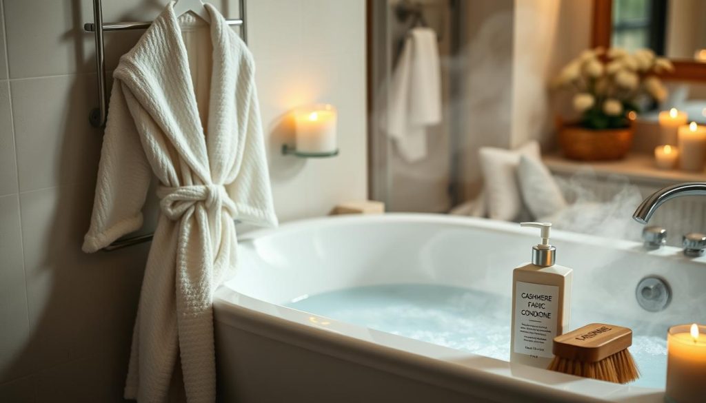 Luxury bath robe care