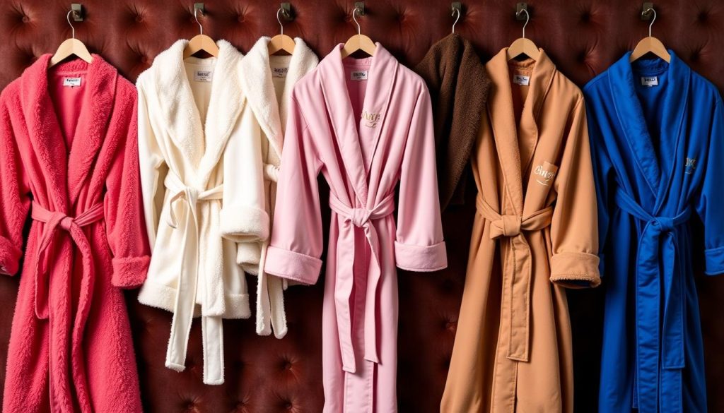 Luxury bath robes color options