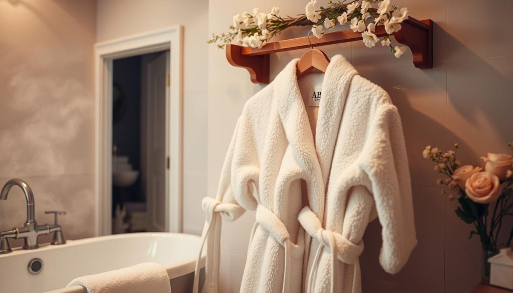 Monogrammed bathrobes