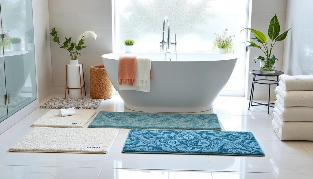 Non-slip bath mats for bathroom safety