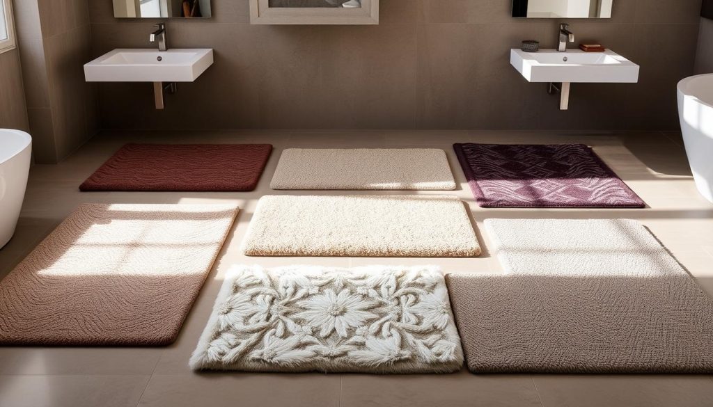 Rectangular bath mats