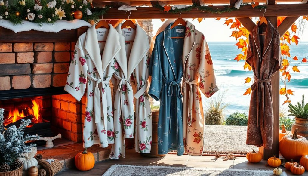 Seasonal bath robes