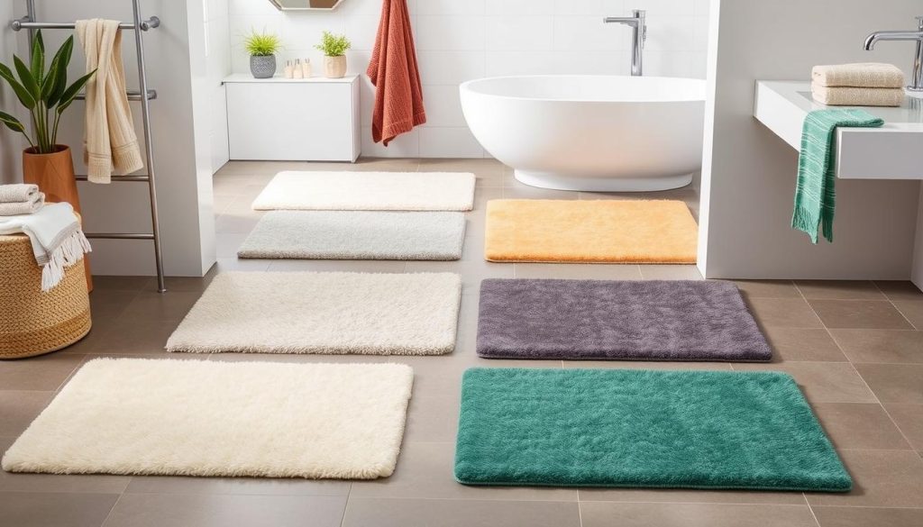 Synthetic bath mats