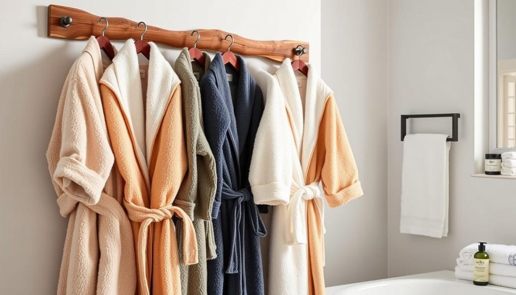 Terry cloth bathrobes