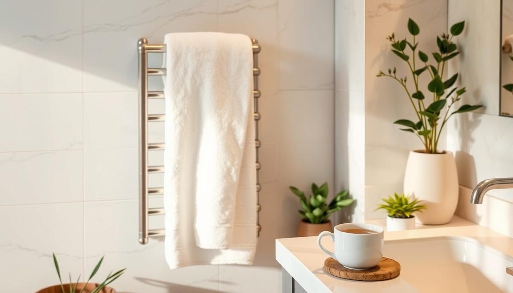 Towel warmer spa luxury