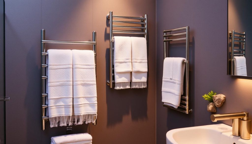 Towel warmers in bathroom decor