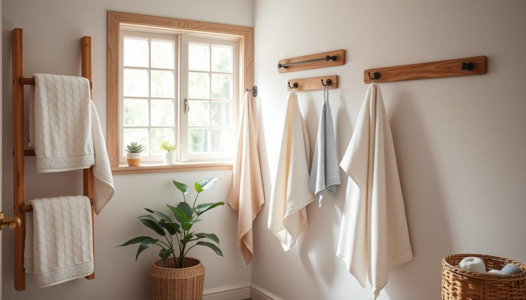 Traditional towel hanging methods