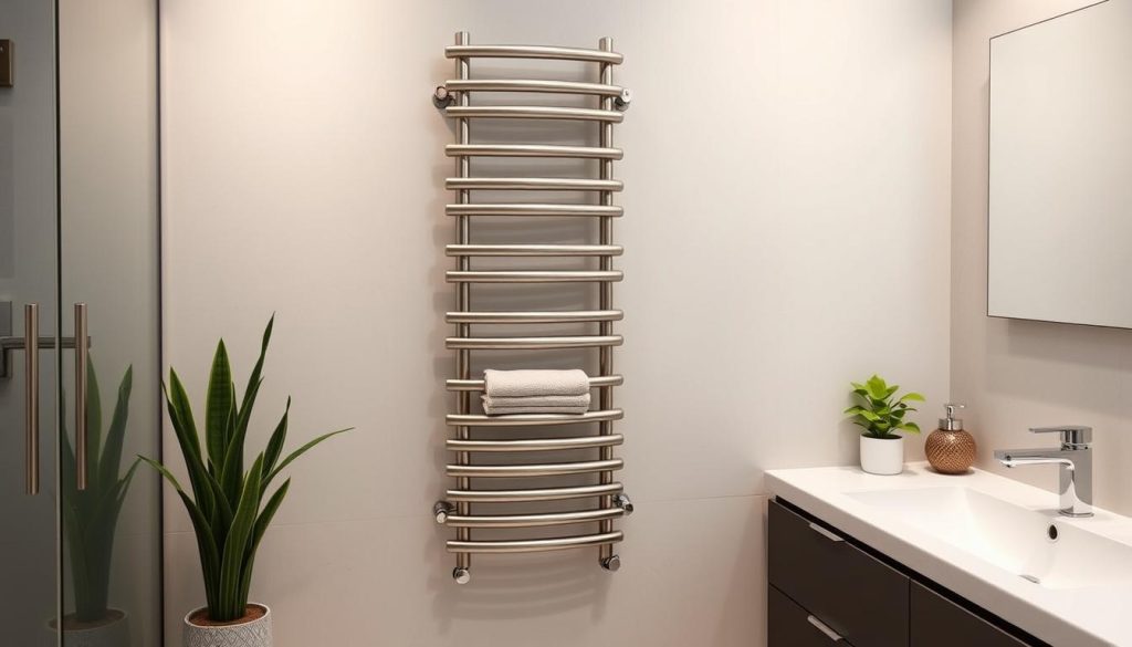 Wall-mounted towel radiators