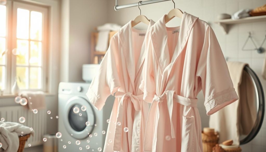 Washing luxury bathrobes